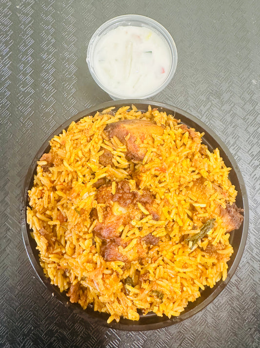 Chennai Style Boneless Chicken 65 Biriyani
