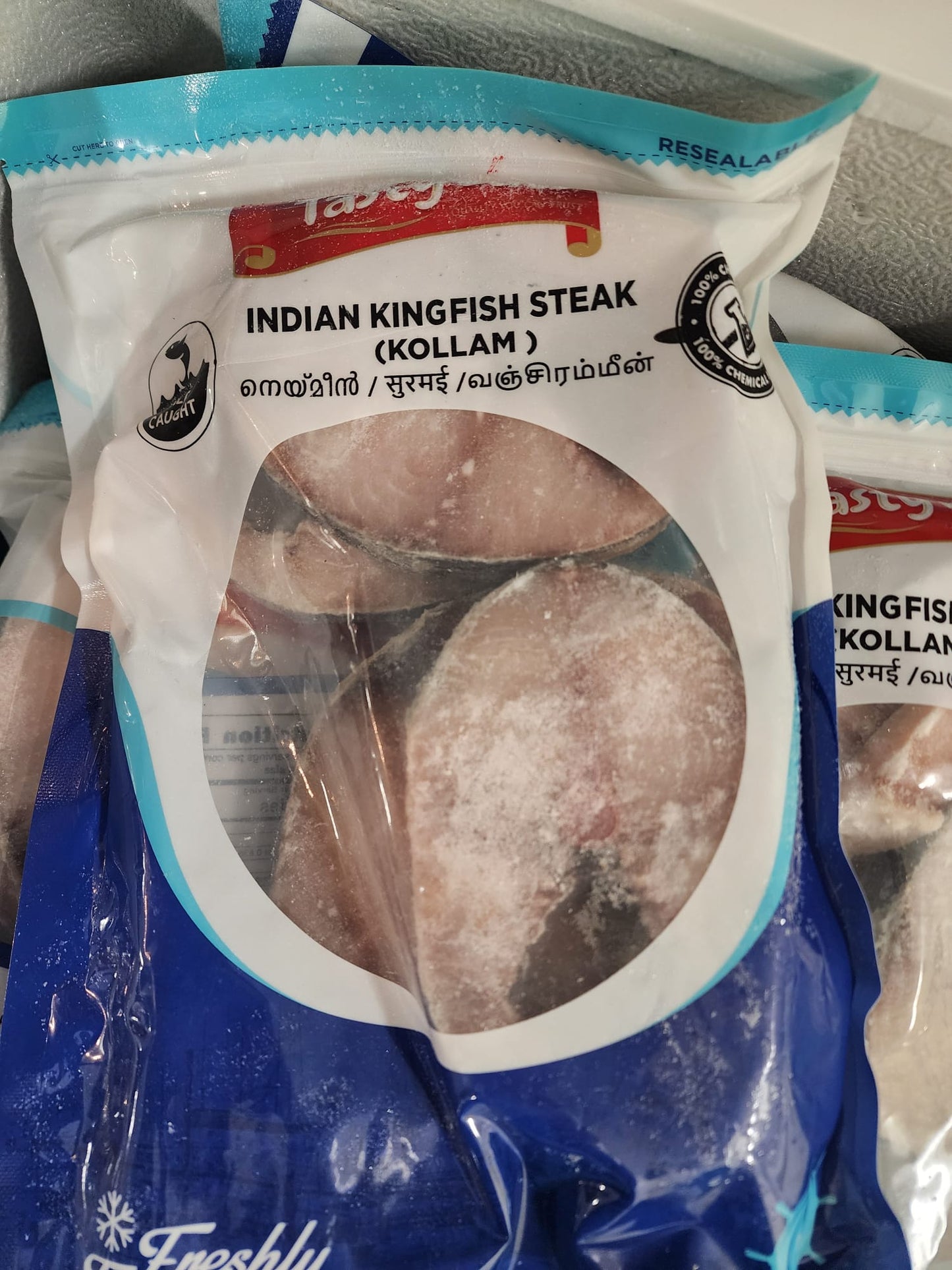 Tasty Eats Frozen Indian King Fish Kollam Steak 2 lb