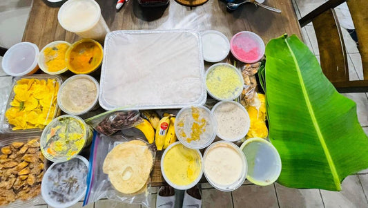(Onam 2025 : Pre-order Now.Available only on September 5,2025)Ammas special Onam Sadya for 2 people- The Real Taste of Kerala Onam Sadya with 26 items in one meal (Fresh)